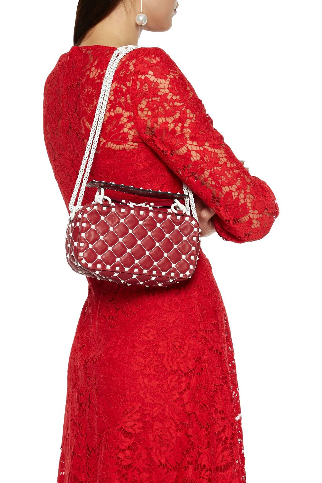 VALENTINO GARAVANI Free Rockstud Spike quilted leather shoulder bag