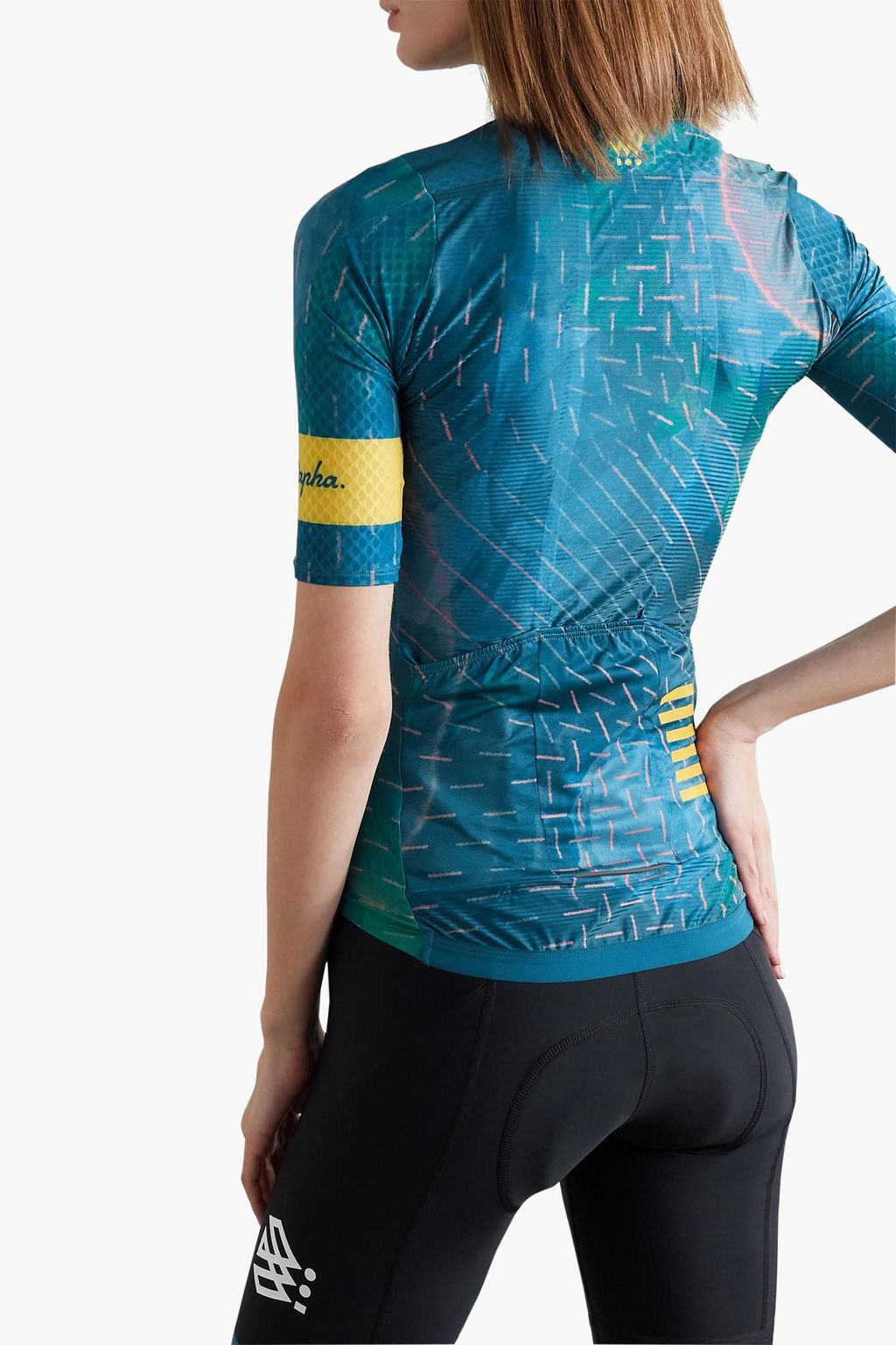 RAPHA Women's 100 Pro Team Aero printed stretch cycling jersey