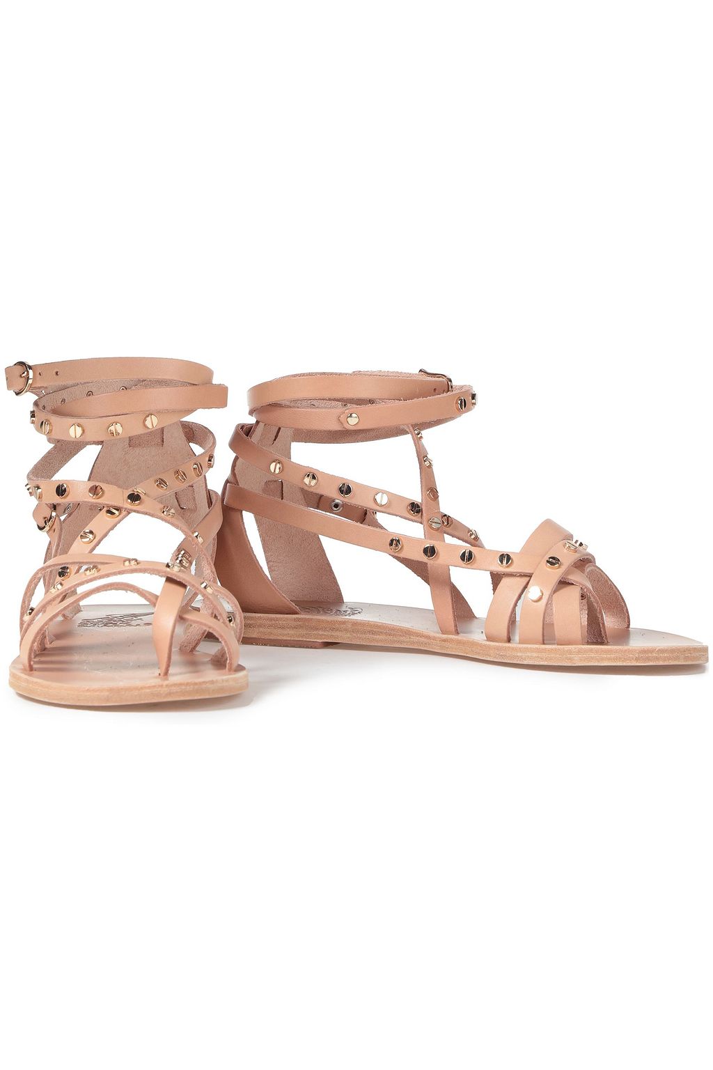ANCIENT GREEK SANDALS Satira studded leather sandals