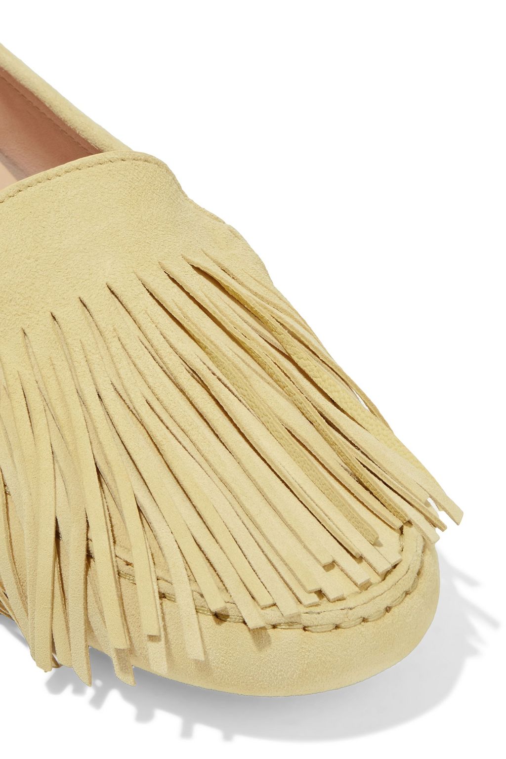 TOD'S Fringed suede loafers