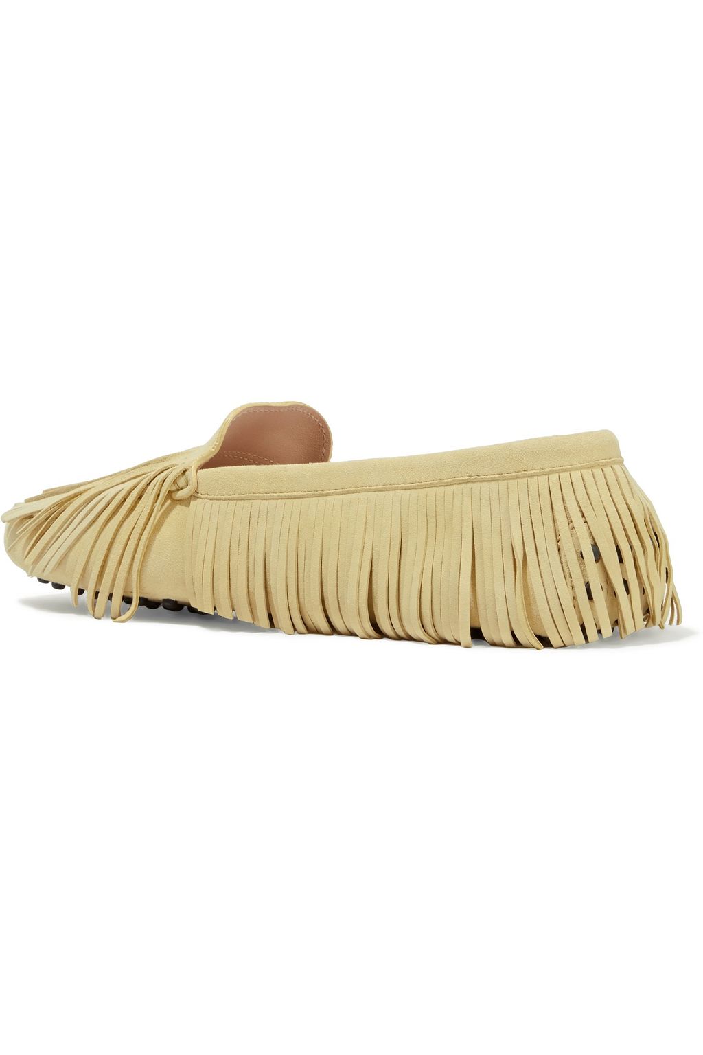 TOD'S Fringed suede loafers