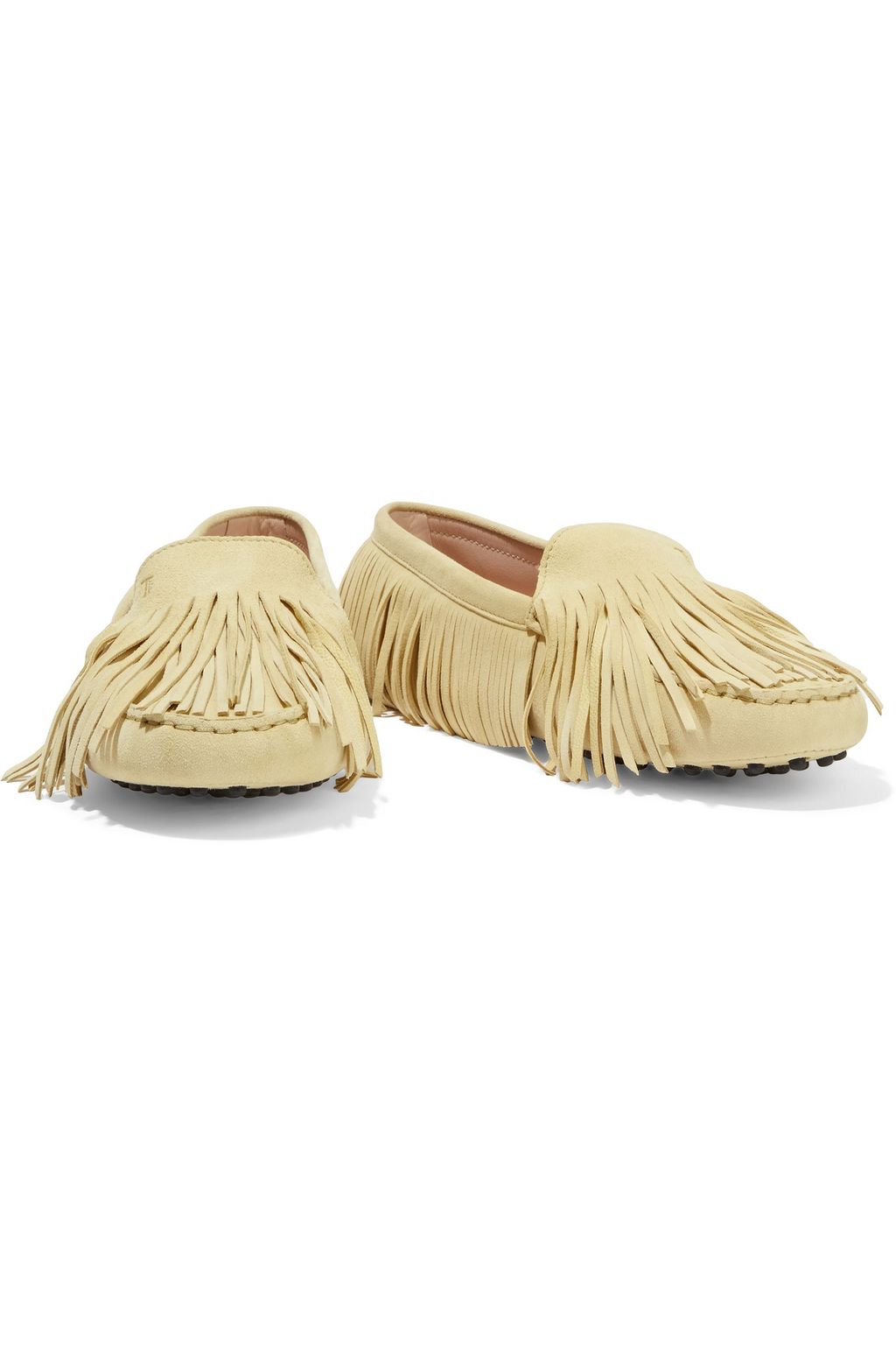 TOD'S Fringed suede loafers