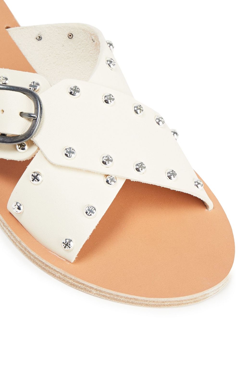ANCIENT GREEK SANDALS Pella studded leather sandals