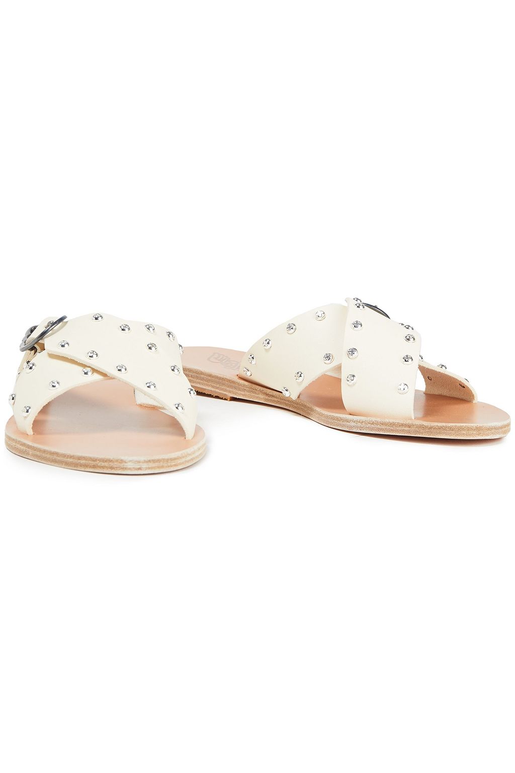 ANCIENT GREEK SANDALS Pella studded leather sandals