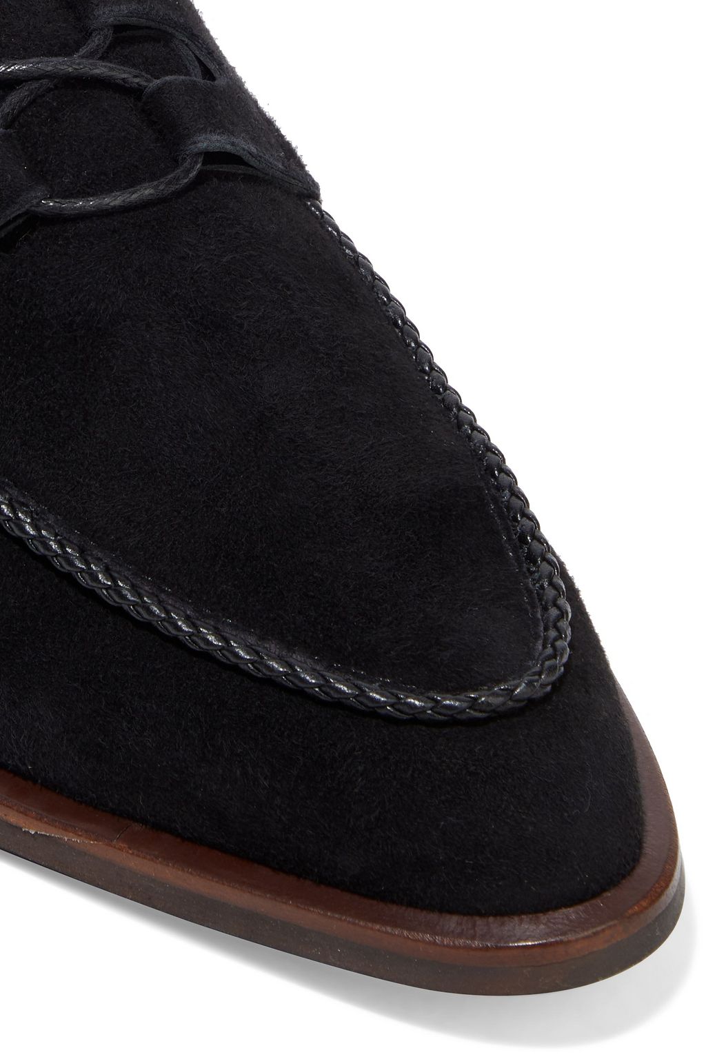 TOD'S Brogues aus Veloursleder mit Details im Überwendlichstich