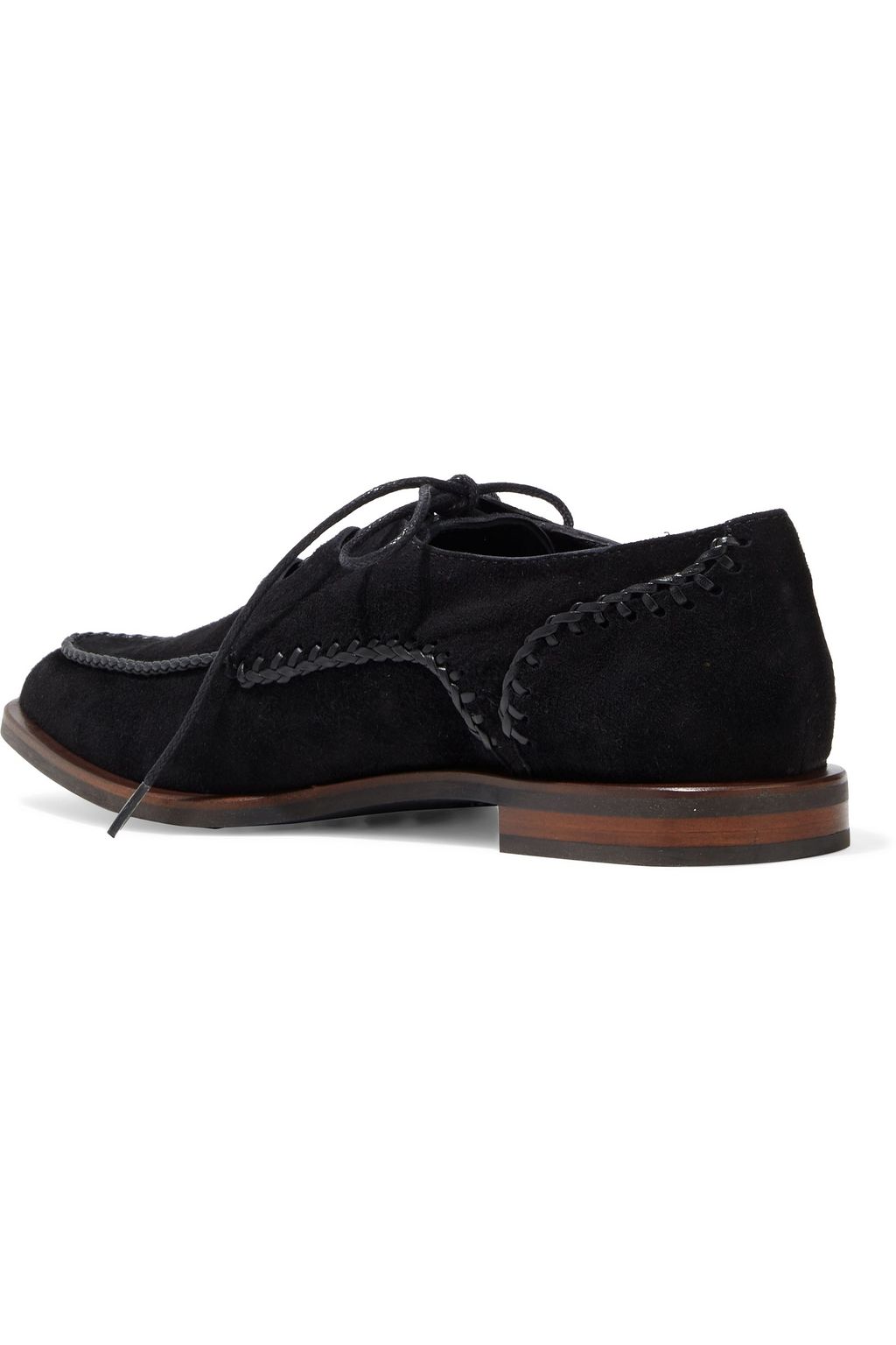 TOD'S Brogues aus Veloursleder mit Details im Überwendlichstich