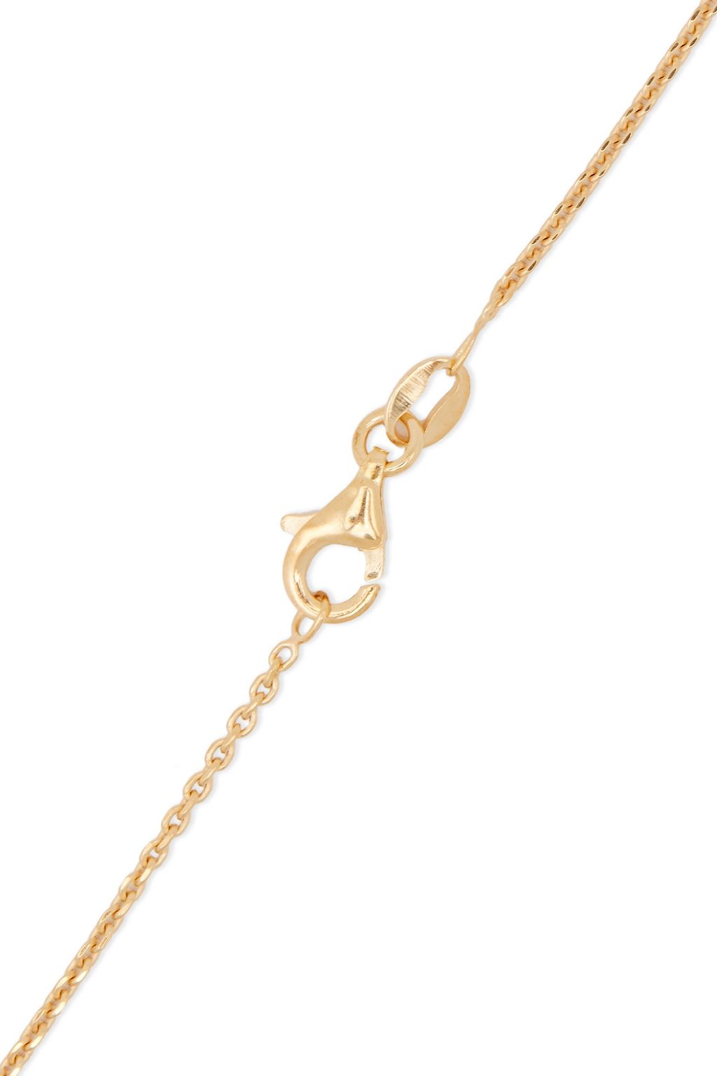 CORNELIA WEBB 24-karat gold-plated sterling silver crystal necklace
