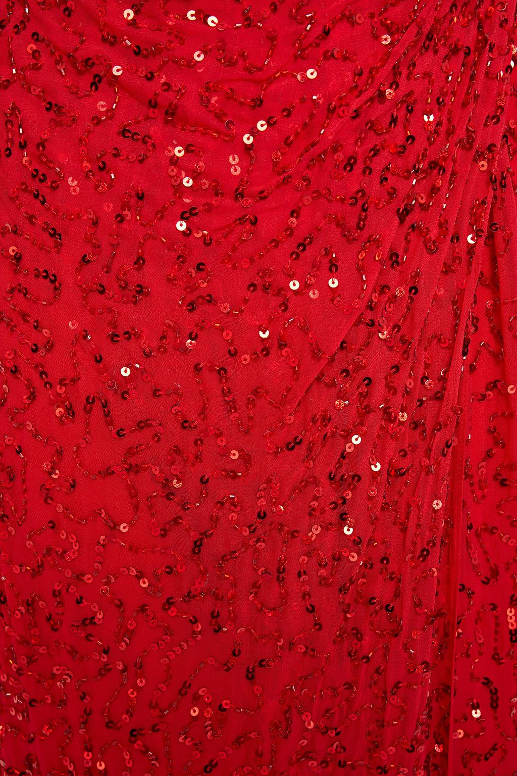 JENNY PACKHAM Wrap-effect embellished georgette gown