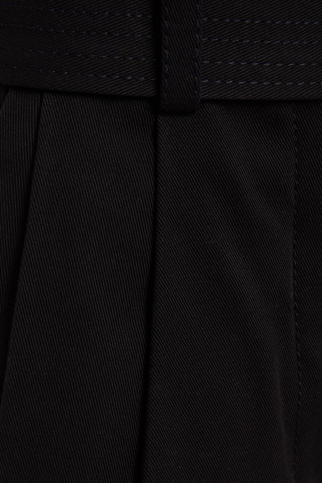 ZIMMERMANN Cropped Karottenhose aus Twill aus einer Baumwollmischung mit Gürtel