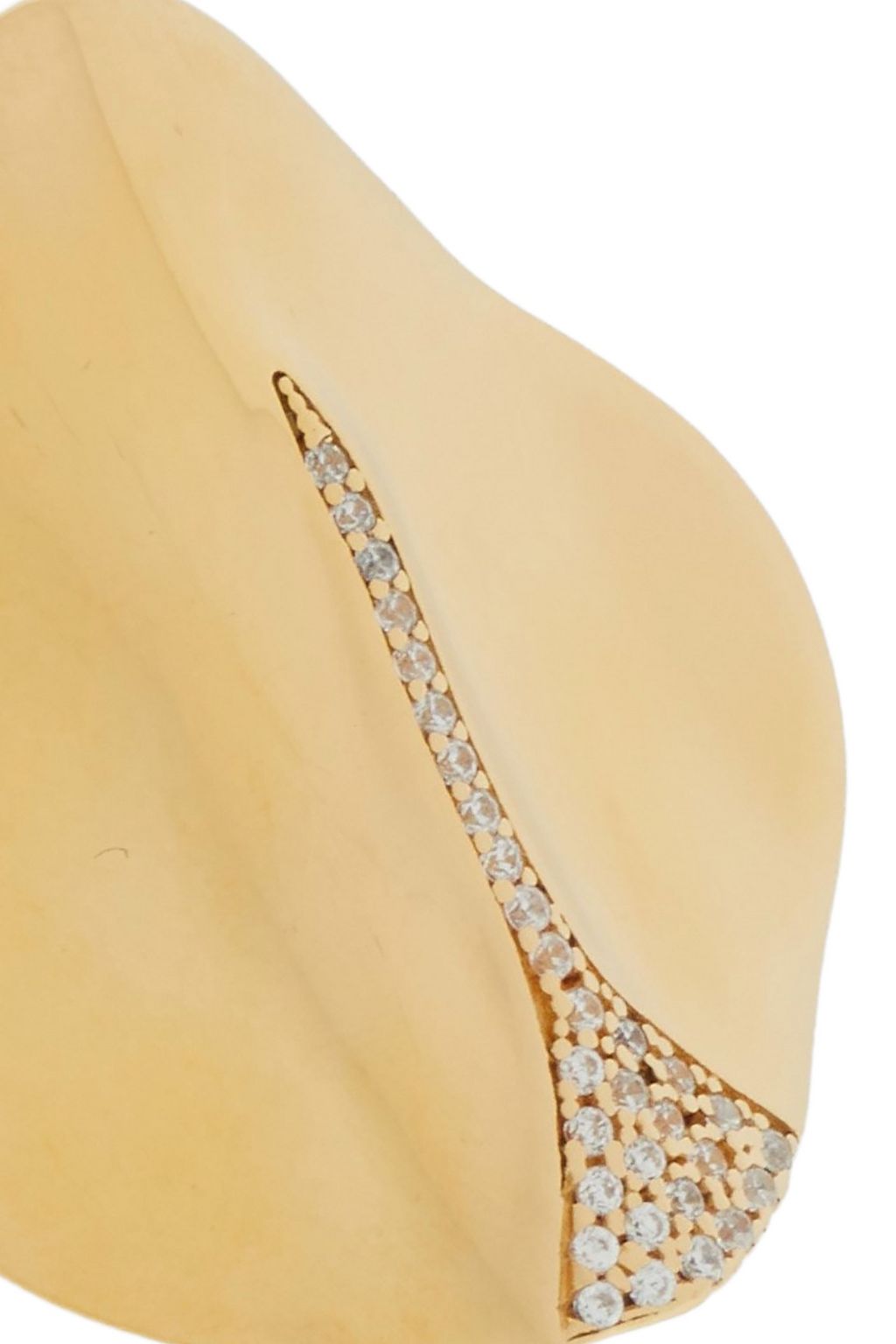 CORNELIA WEBB 24-karat gold-plated crystal earrings