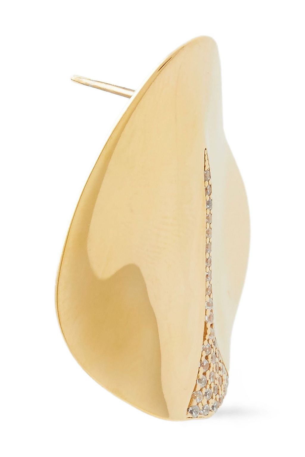 CORNELIA WEBB 24-karat gold-plated crystal earrings