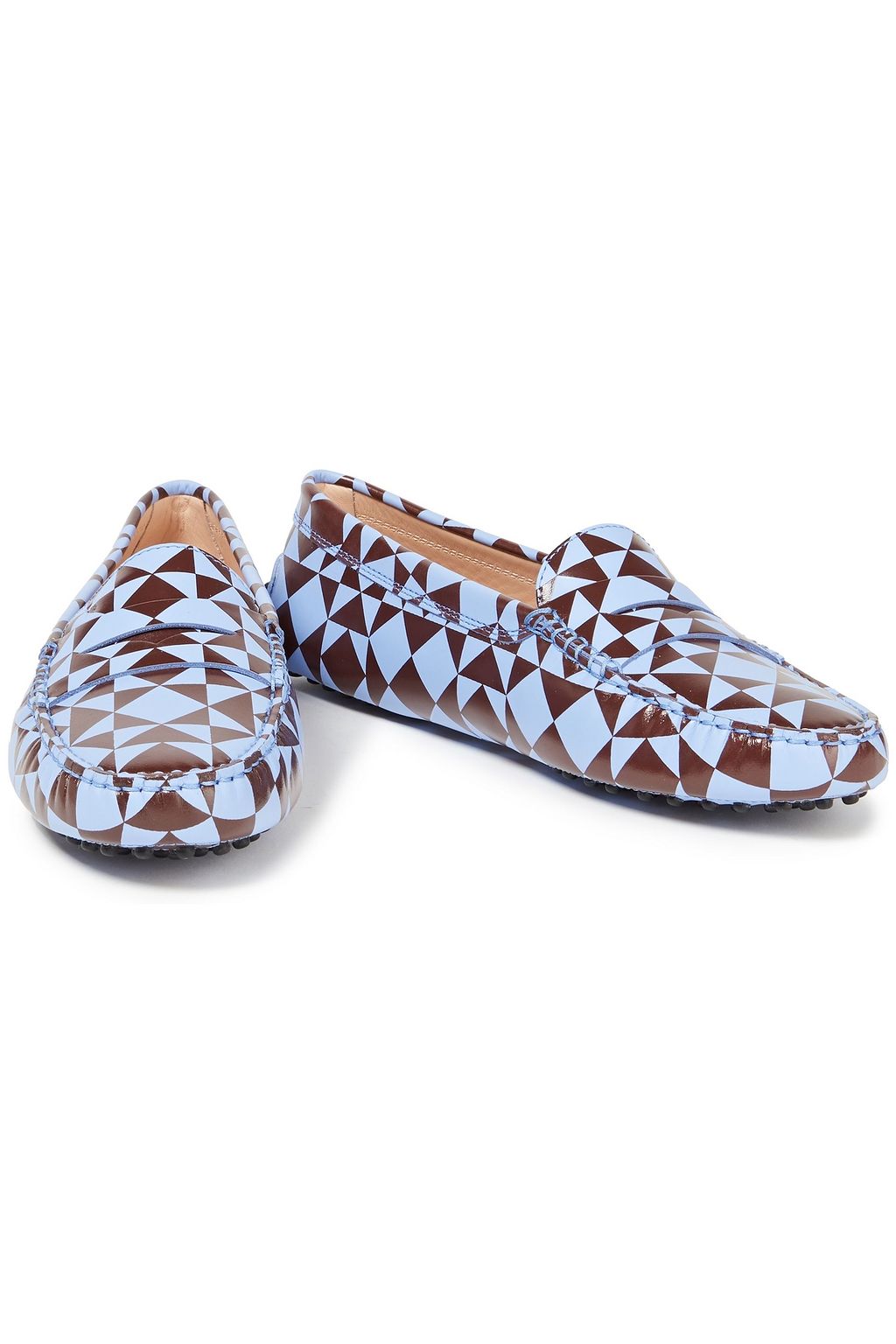 TOD'S City Gommino Loafers aus bedrucktem Leder