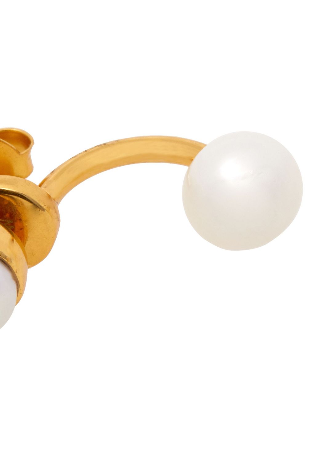 CORNELIA WEBB 24-karat gold-plated freshwater pearl earrings