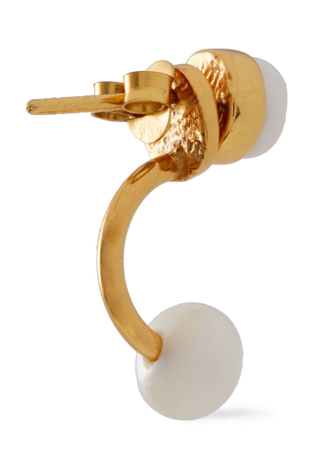 CORNELIA WEBB 24-karat gold-plated freshwater pearl earrings