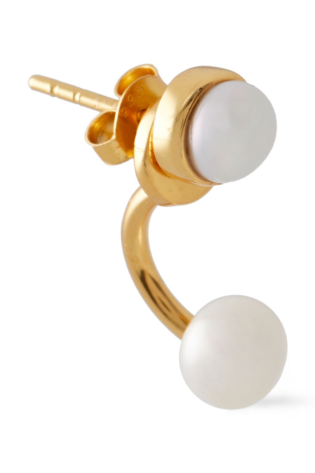 CORNELIA WEBB 24-karat gold-plated freshwater pearl earrings