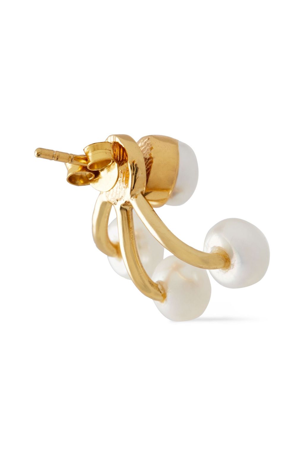 CORNELIA WEBB 24-karat gold-plated freshwater pearl earrings