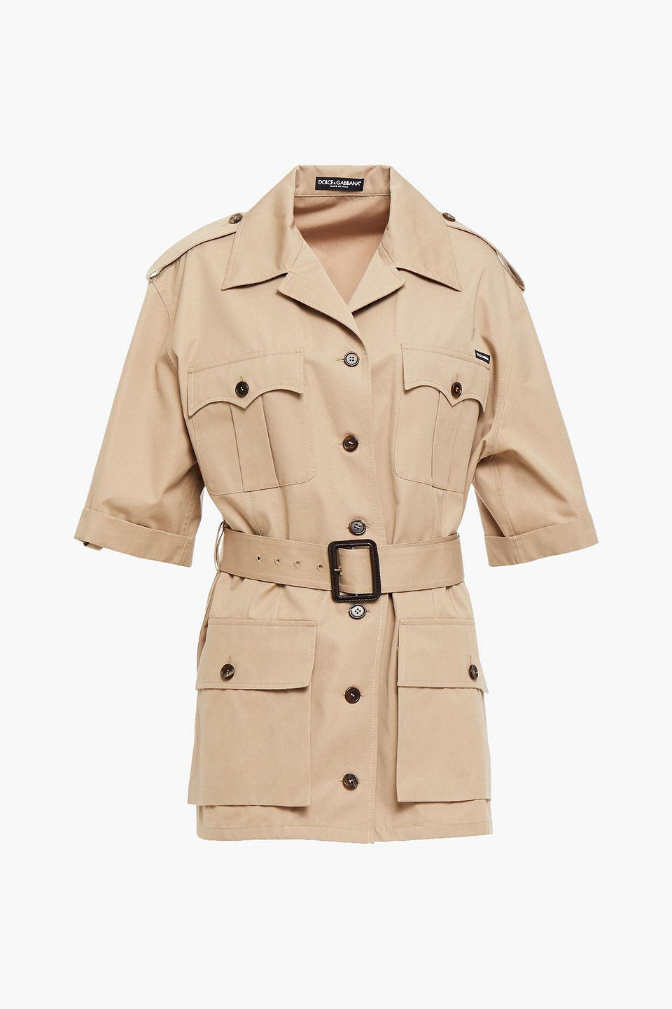Dolce&Gabbana Belted cotton jacket
