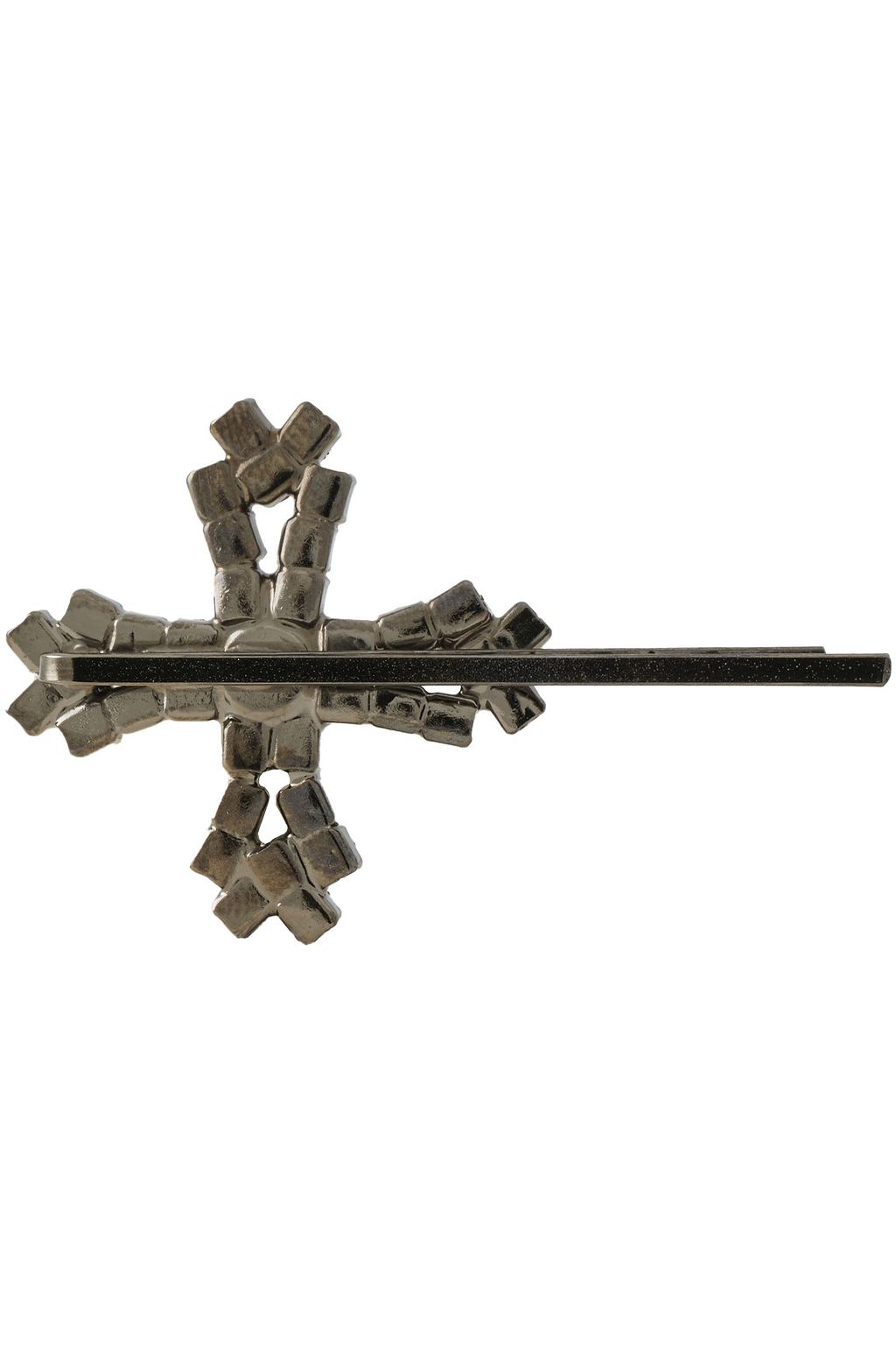 ELIZABETH COLE Hematite-plated Swarovski crystal hair slide
