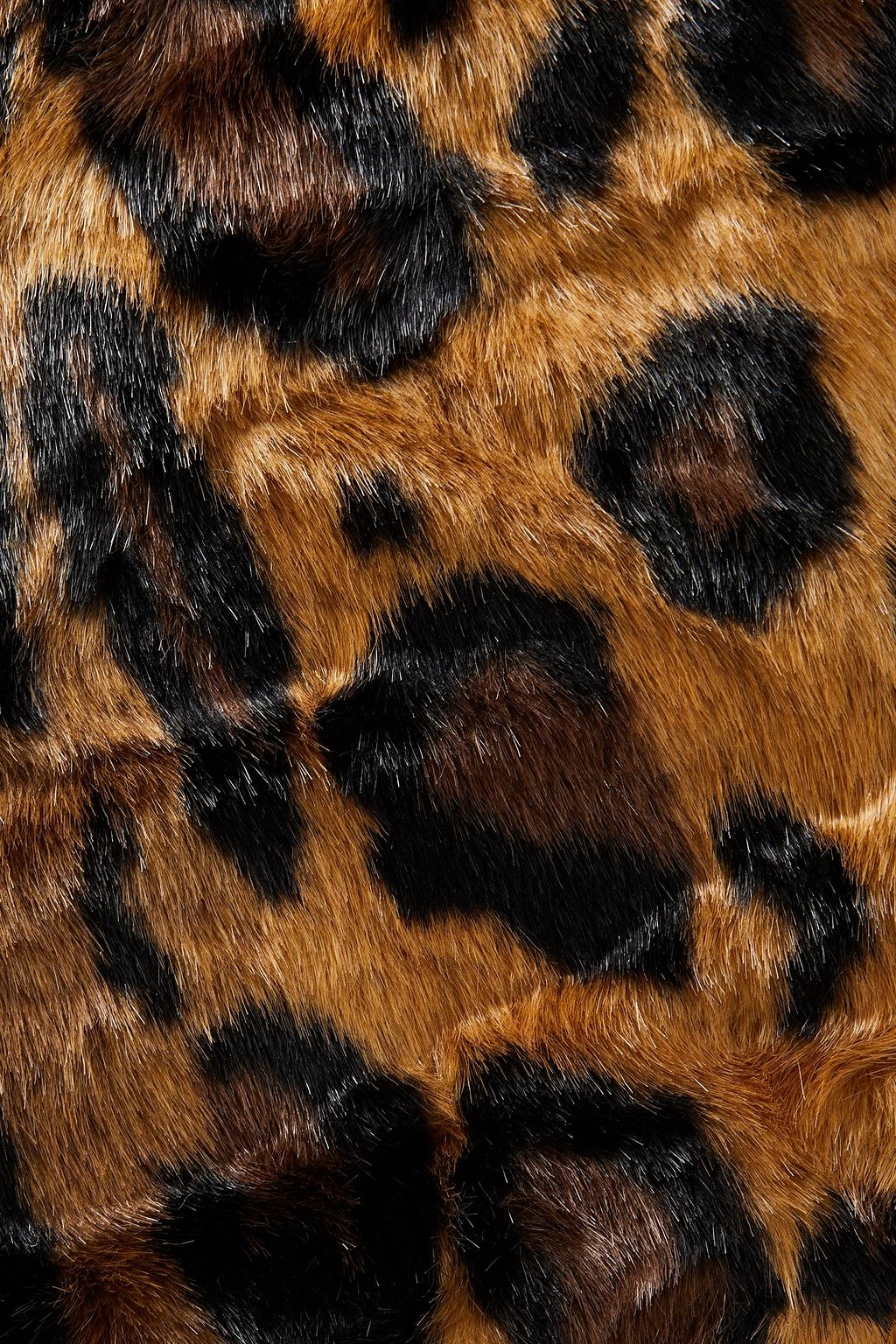 STAND STUDIO Leopard-print faux fur tote