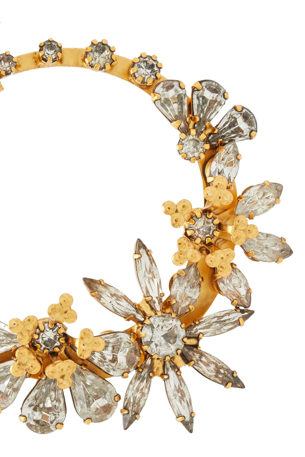 ELIZABETH COLE 24 KT. vergoldete Ohrringe mit Swarovski-Kristallen