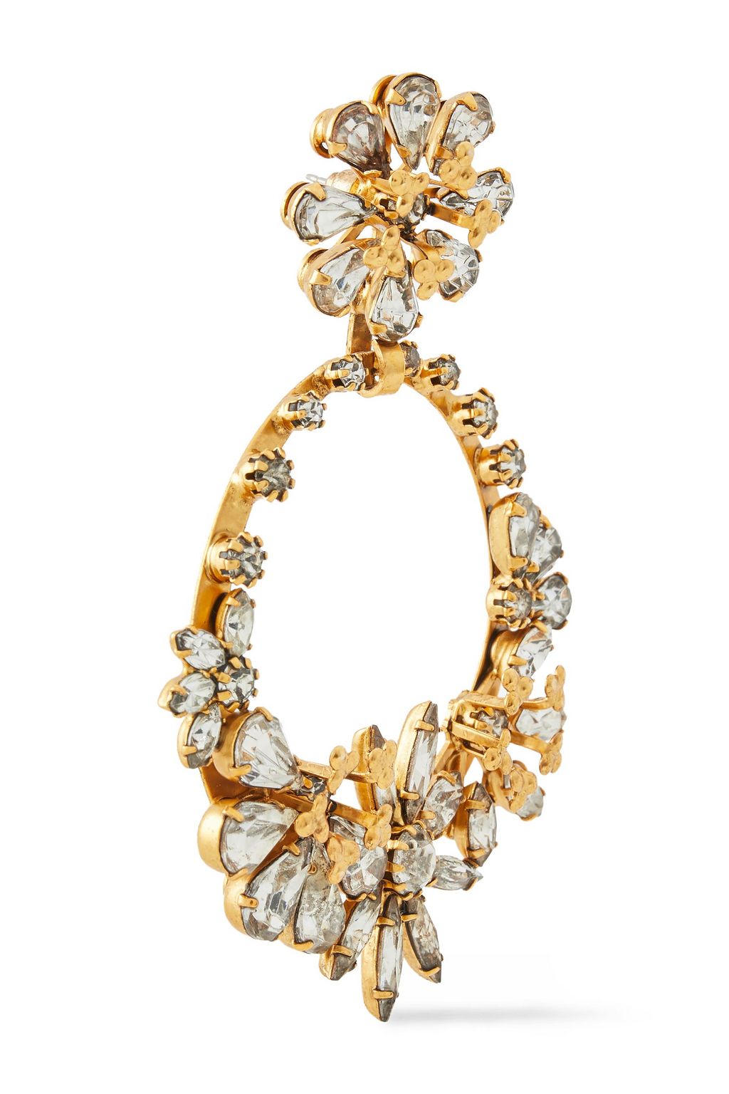 ELIZABETH COLE 24 KT. vergoldete Ohrringe mit Swarovski-Kristallen