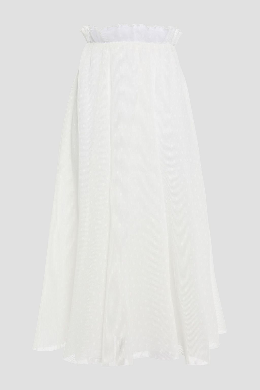 zimmermann white ruffle skirt