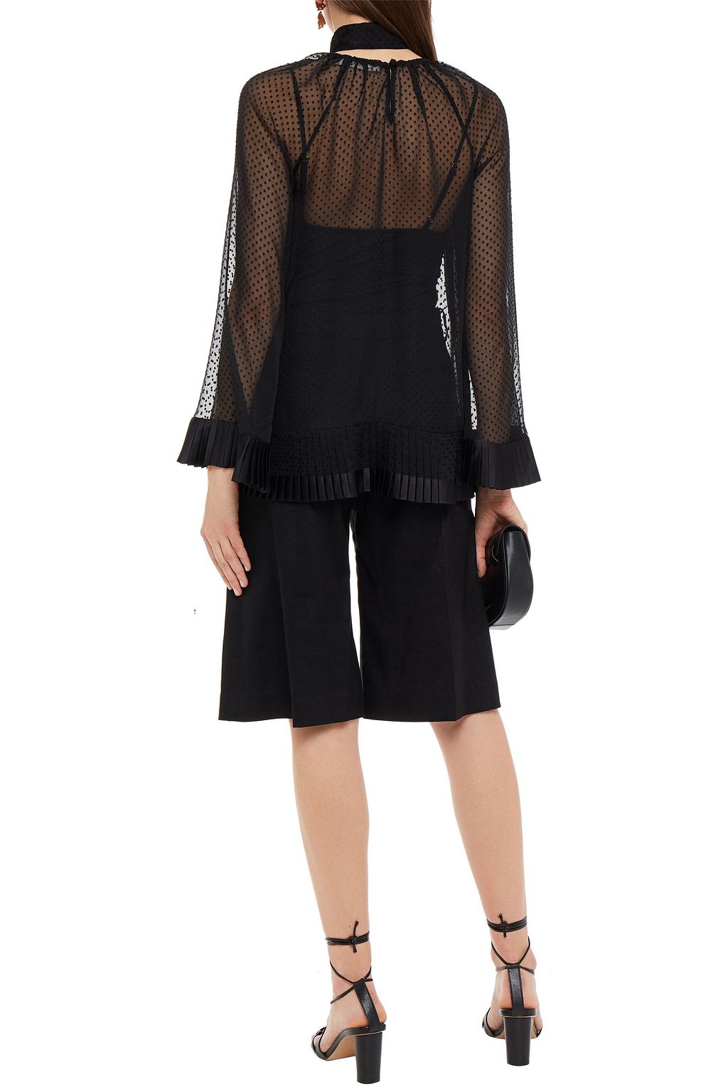 ZIMMERMANN プリーツ入り フィルクーペシフォン ブラウス