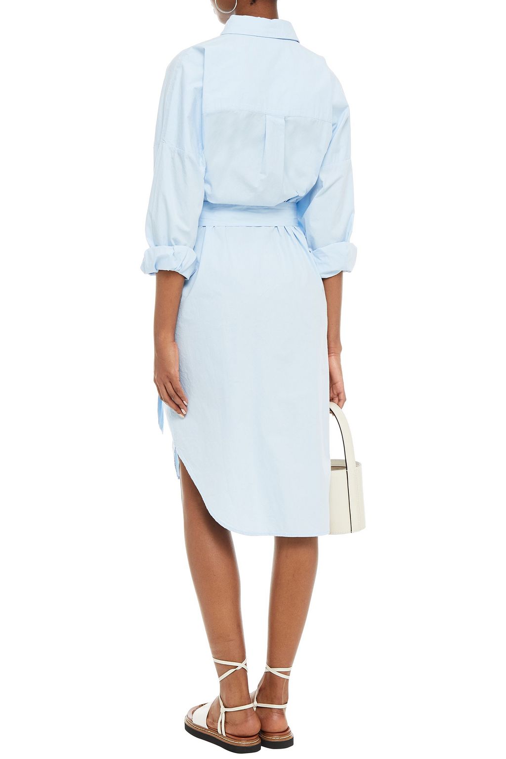 GESTUZ Stalia oversized cotton-poplin shirt dress
