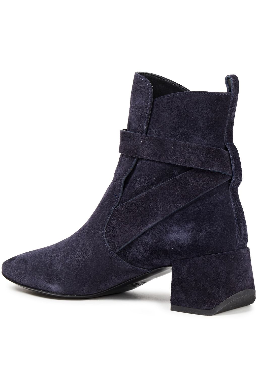 TOD'S Ankle Boots aus Veloursleder mit Schnalle