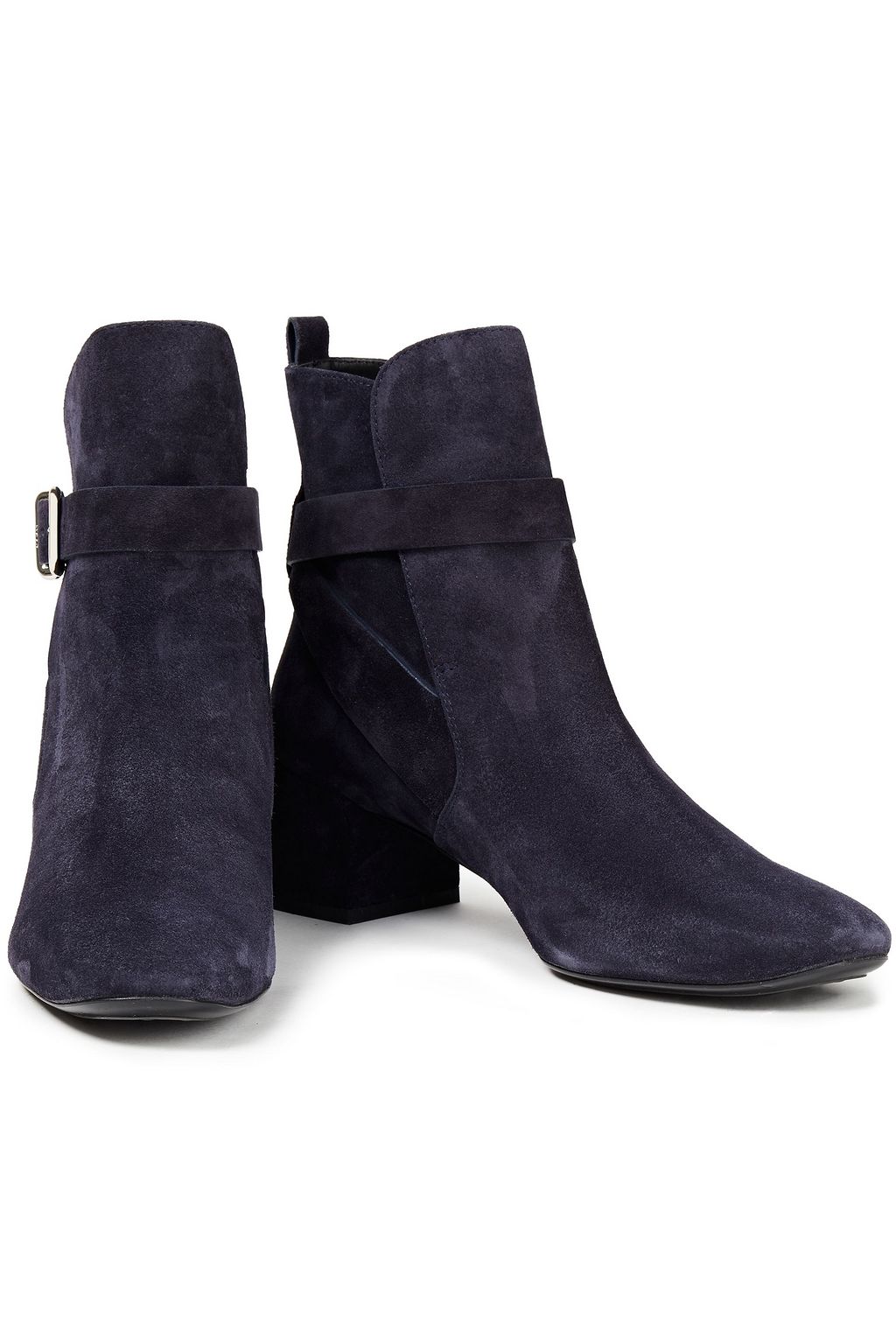 TOD'S Ankle Boots aus Veloursleder mit Schnalle