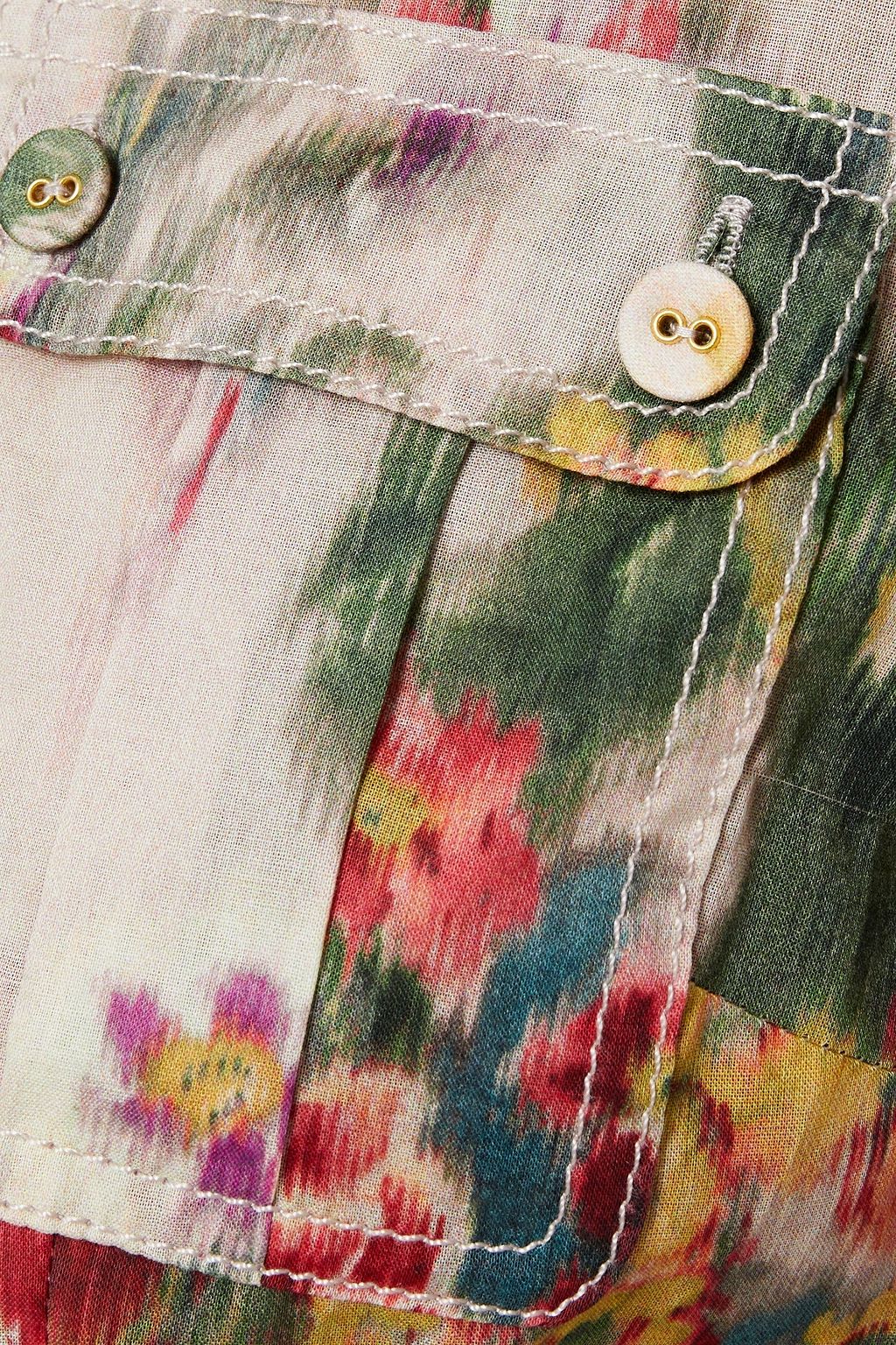 ZIMMERMANN Wavelength floral-print cotton-voile shirt