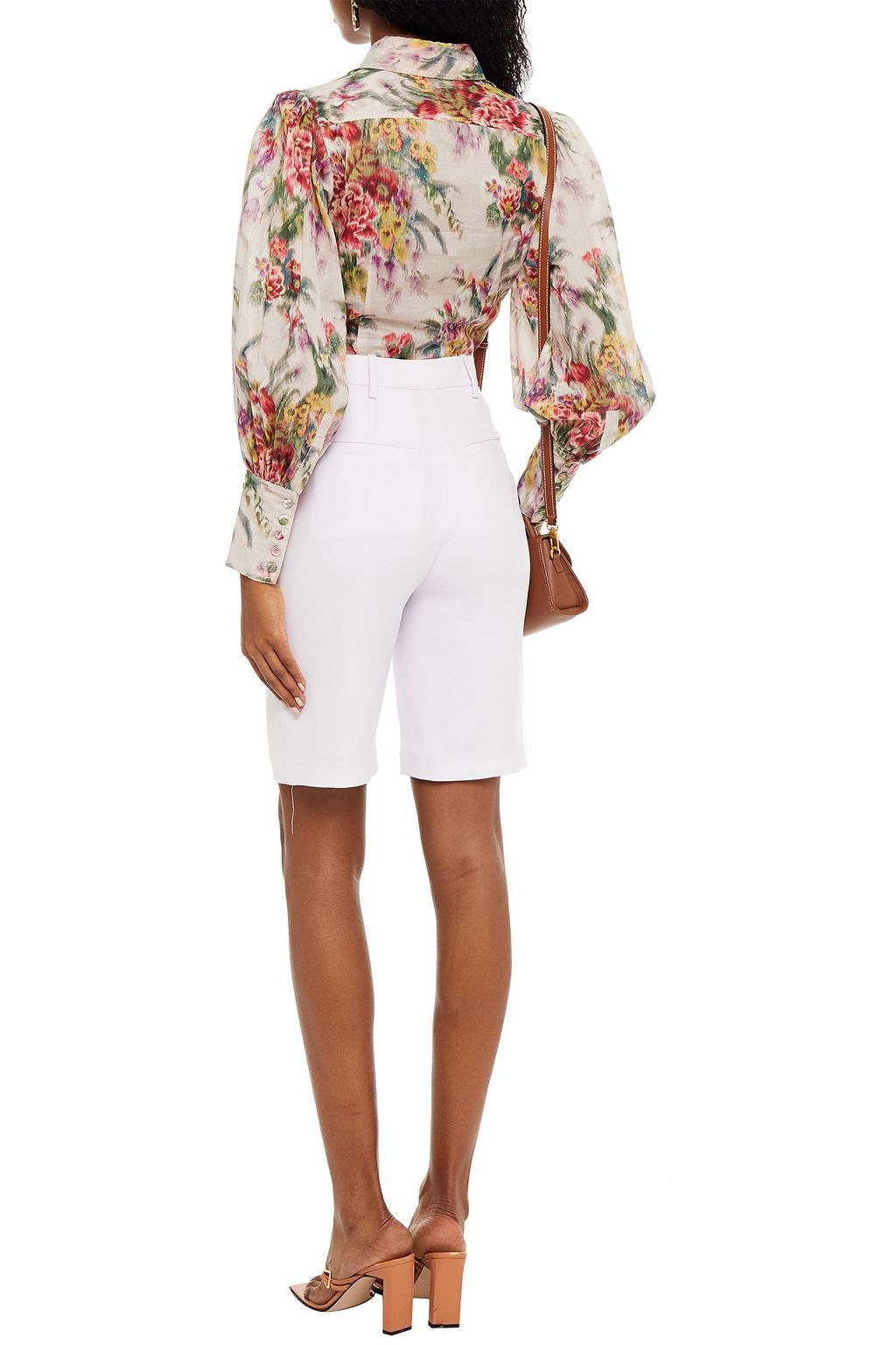 ZIMMERMANN Wavelength floral-print cotton-voile shirt