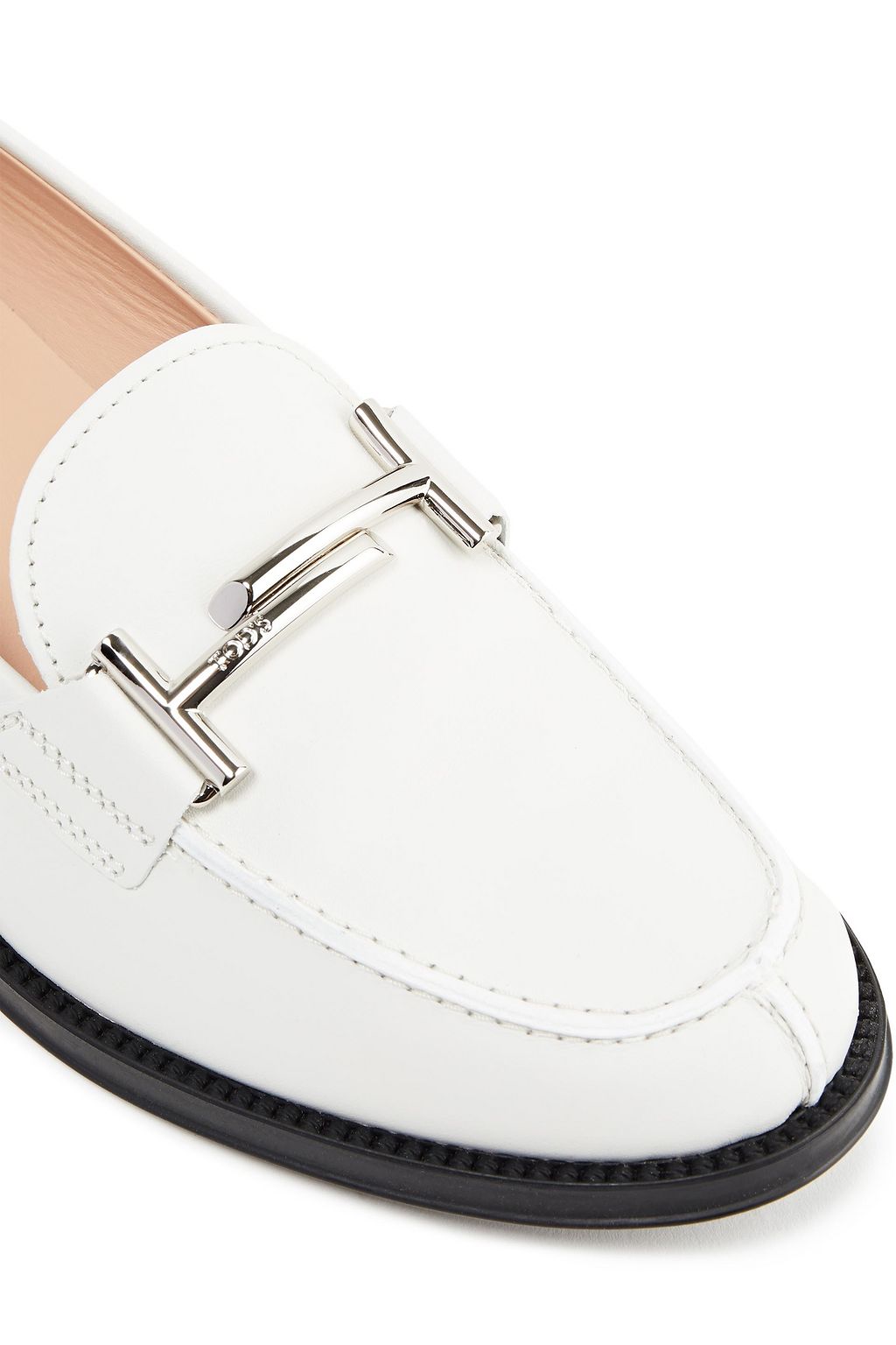 TOD'S Embellished leather loafers