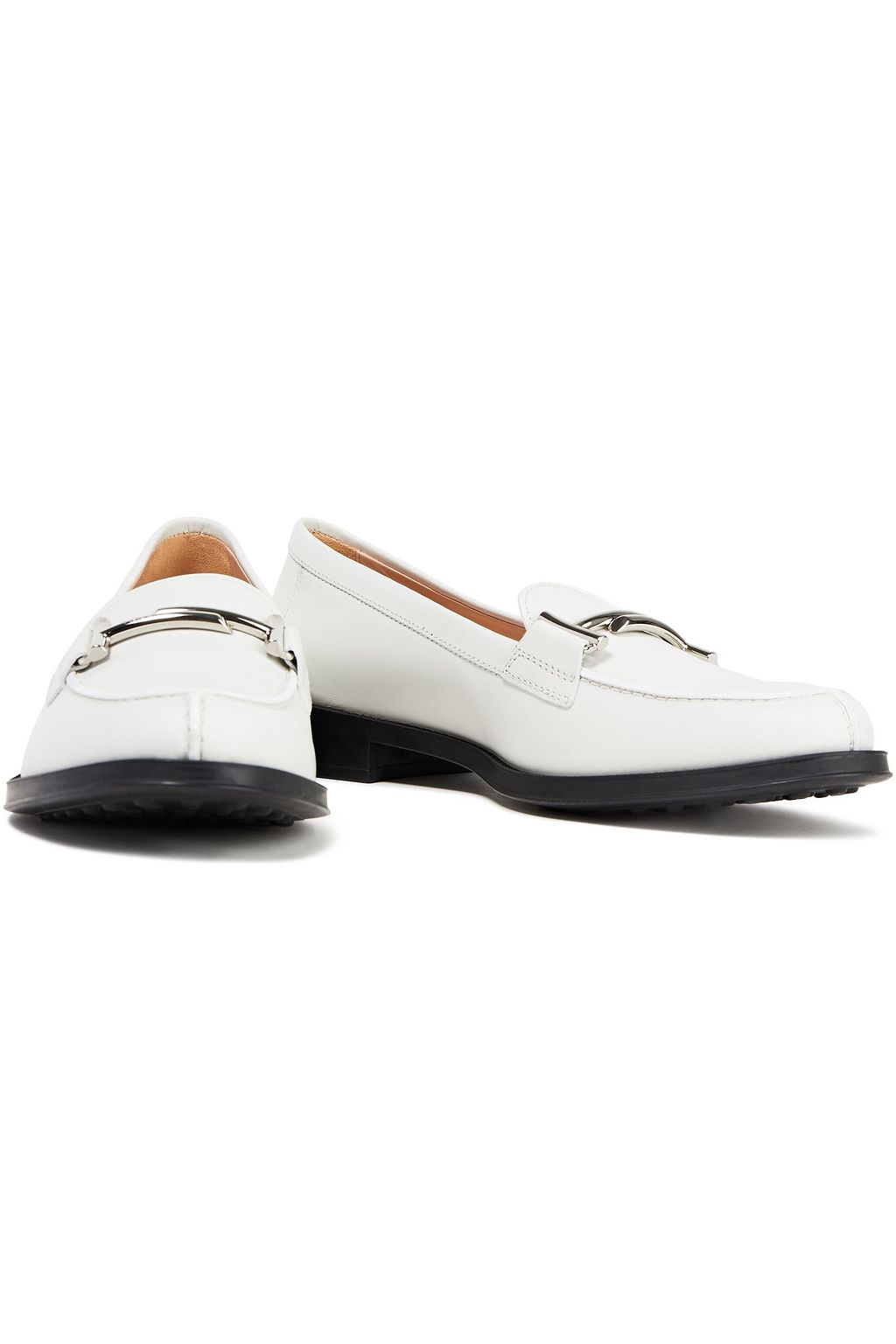TOD'S Embellished leather loafers