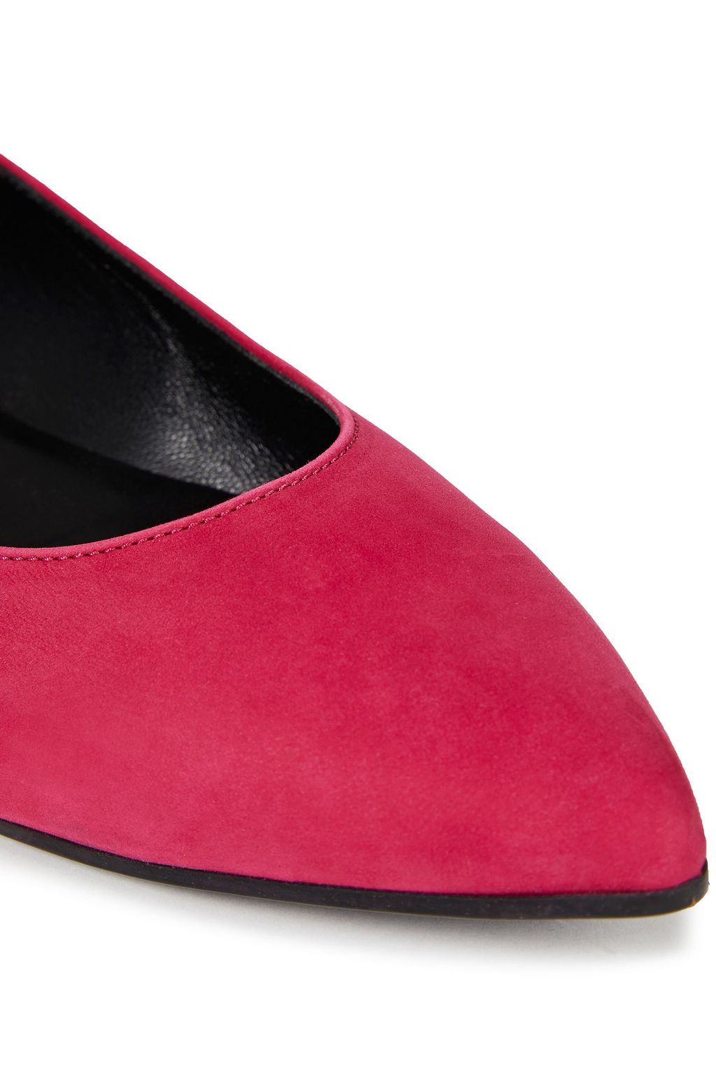 TOD'S Studded suede point-toe flats