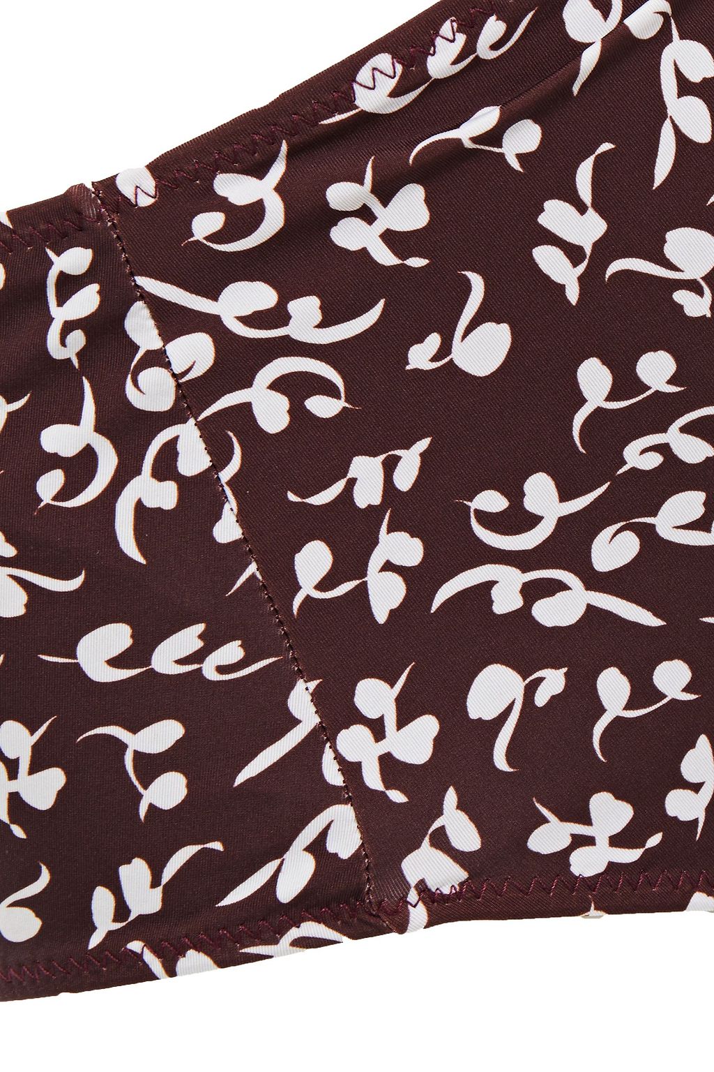 GANNI Printed high-rise bikini briefs