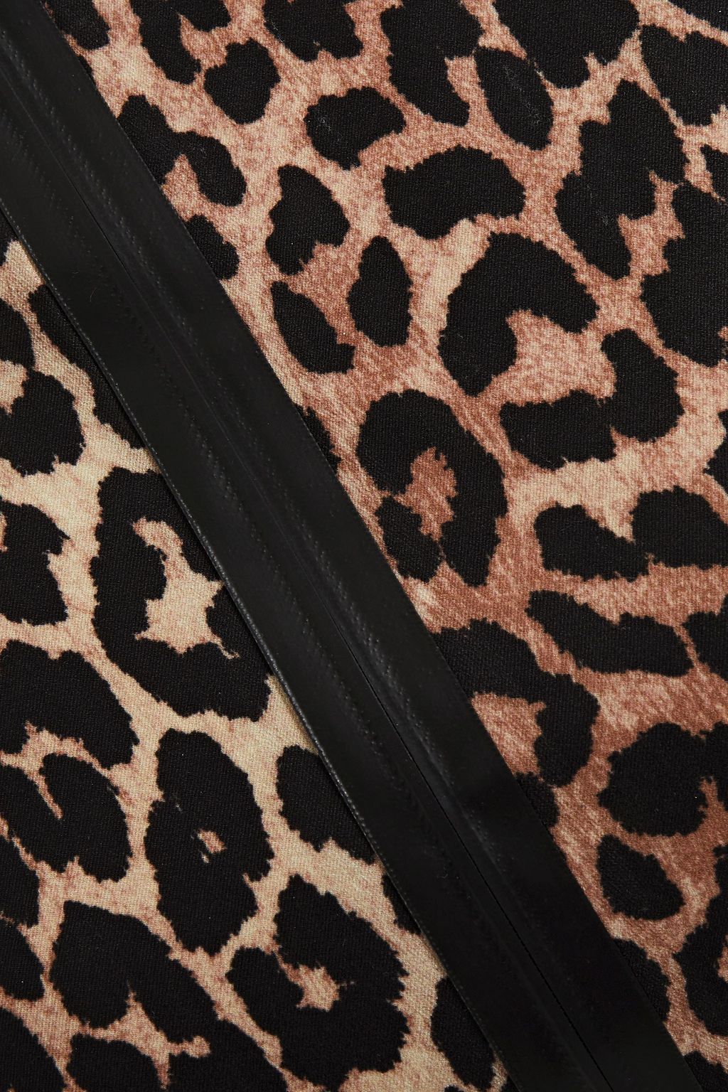 GANNI Leopard-print rash guard