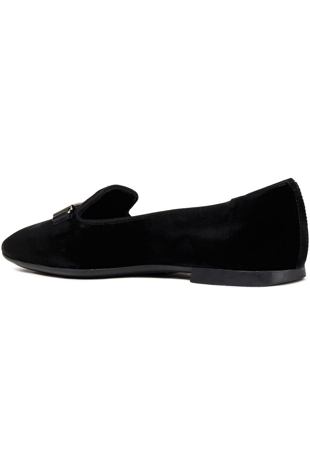 TOD'S Embellished velvet loafers