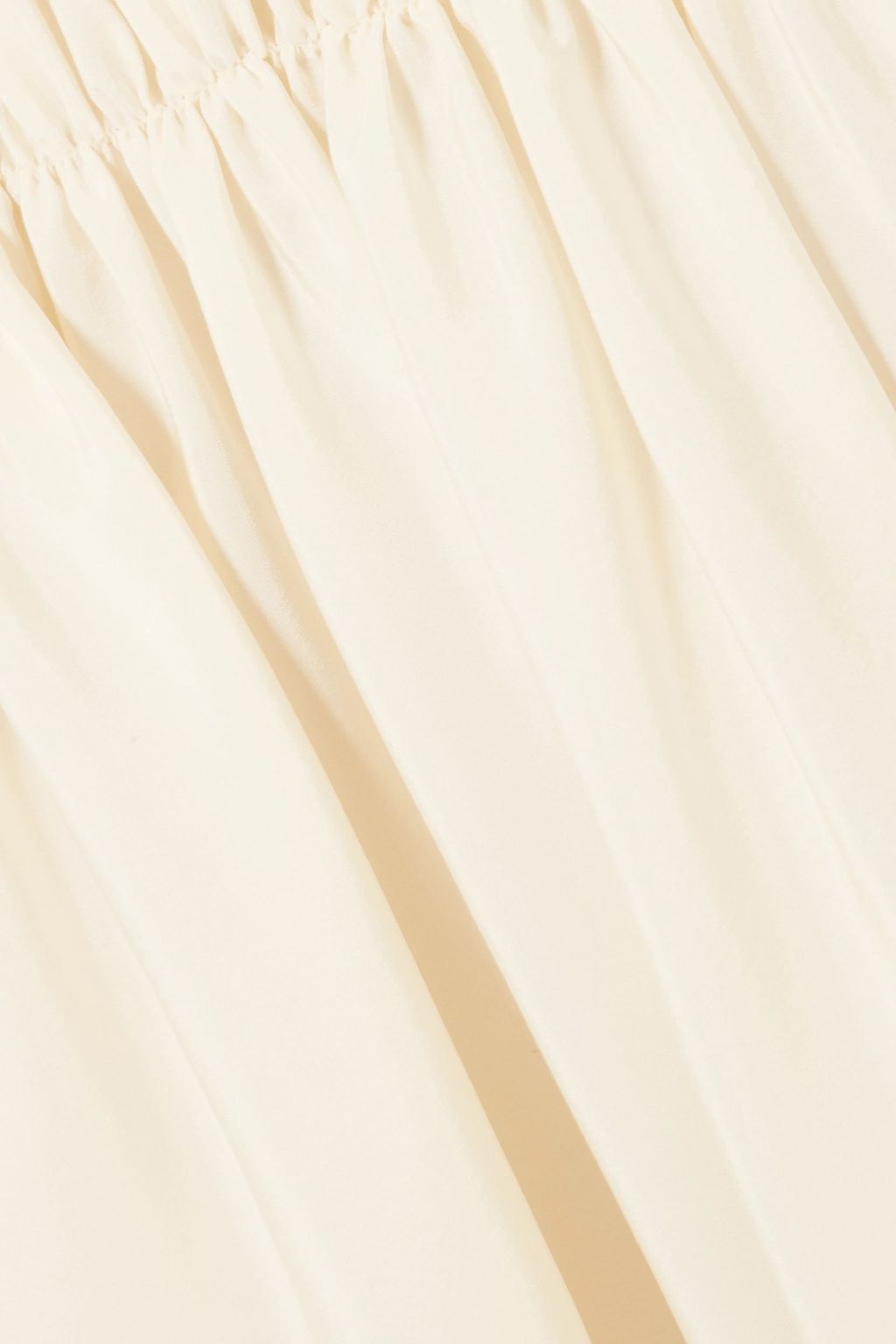 JIL SANDER Eterea gathered silk crepe de chine skirt