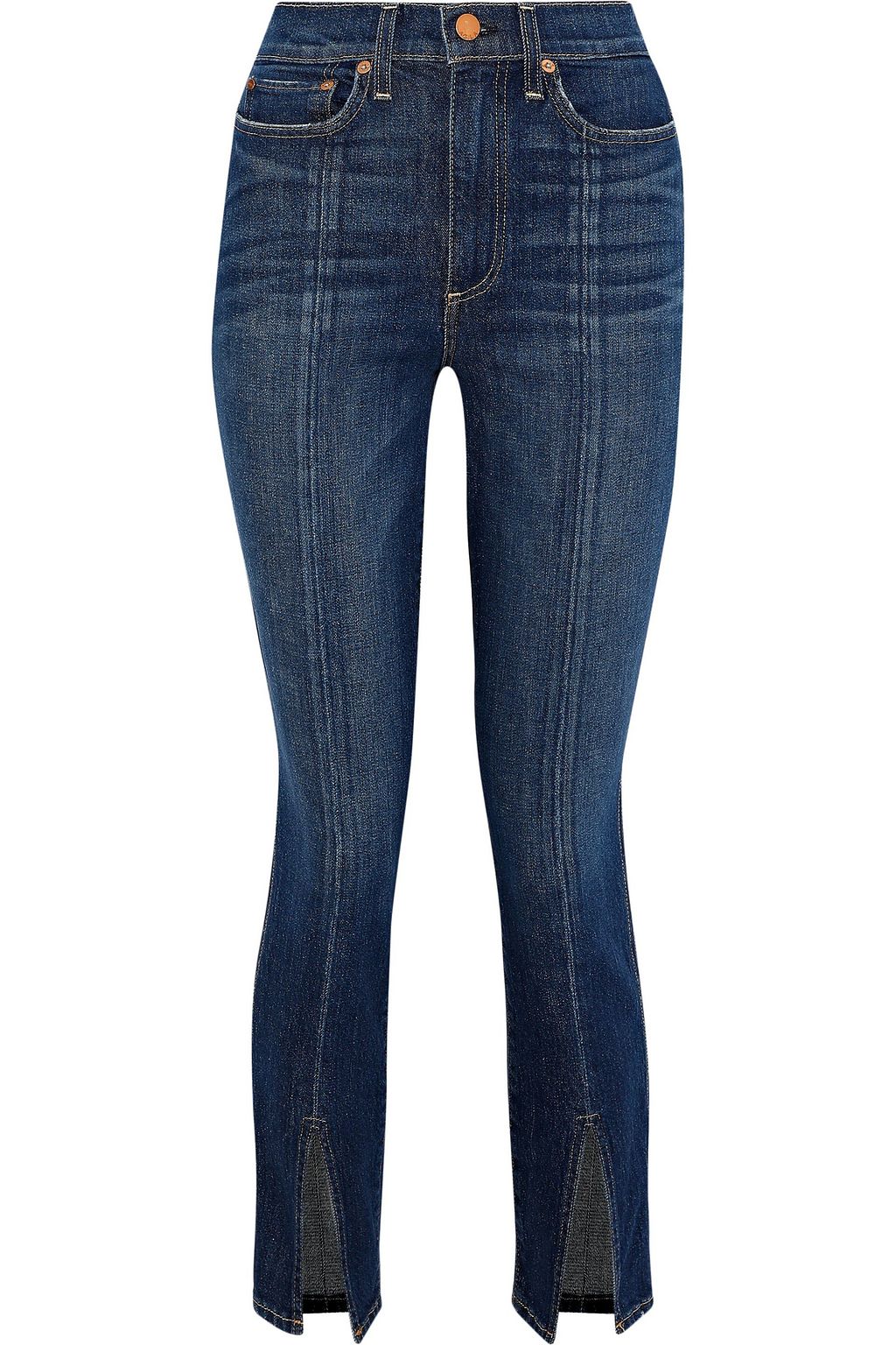 split front jeans