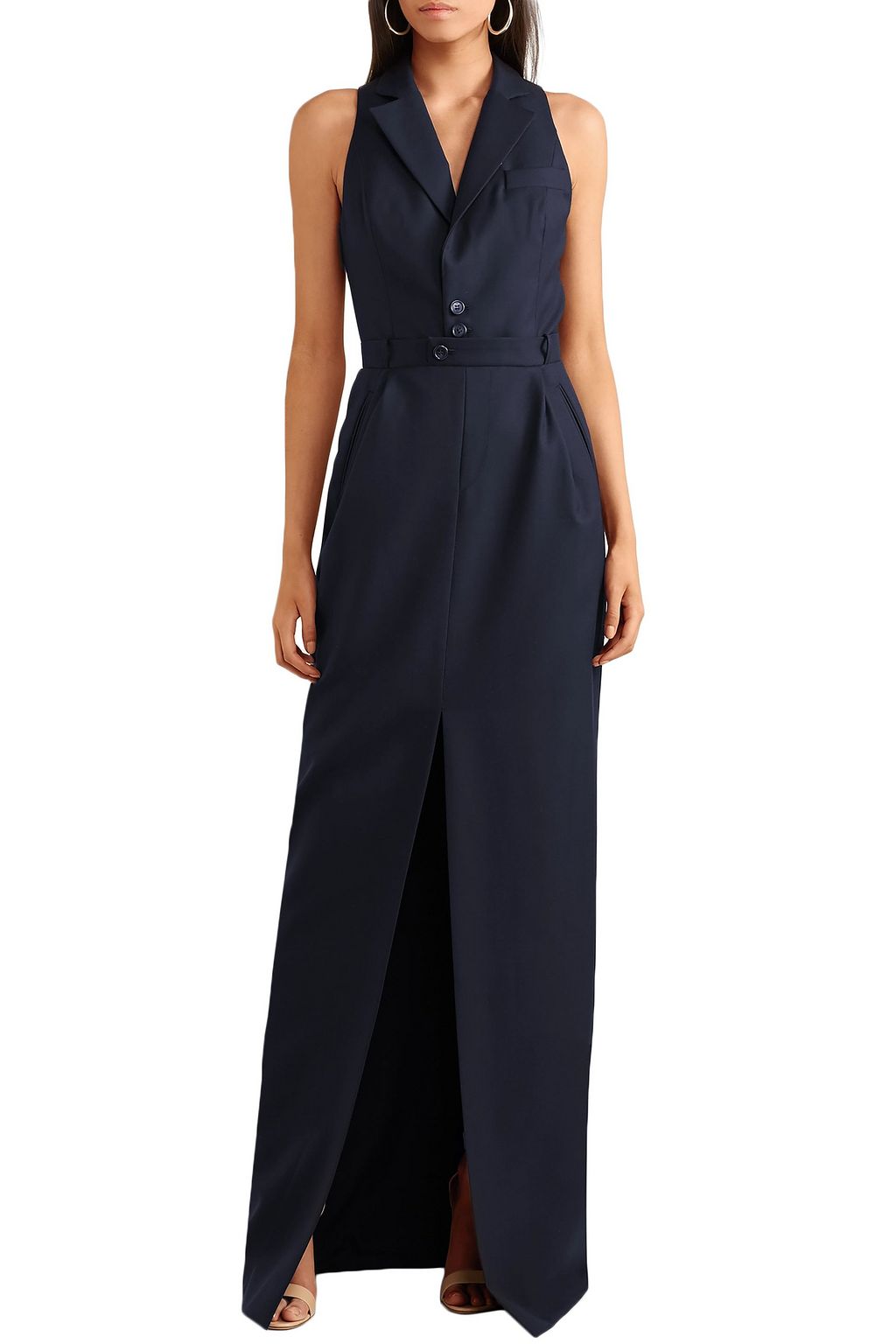 GABRIELA HEARST ウールクレープ ロングドレス