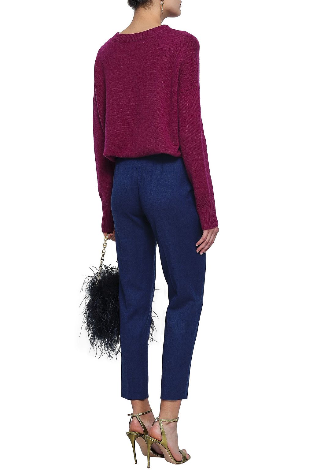 VIONNET Stretch-wool twill tapered pants