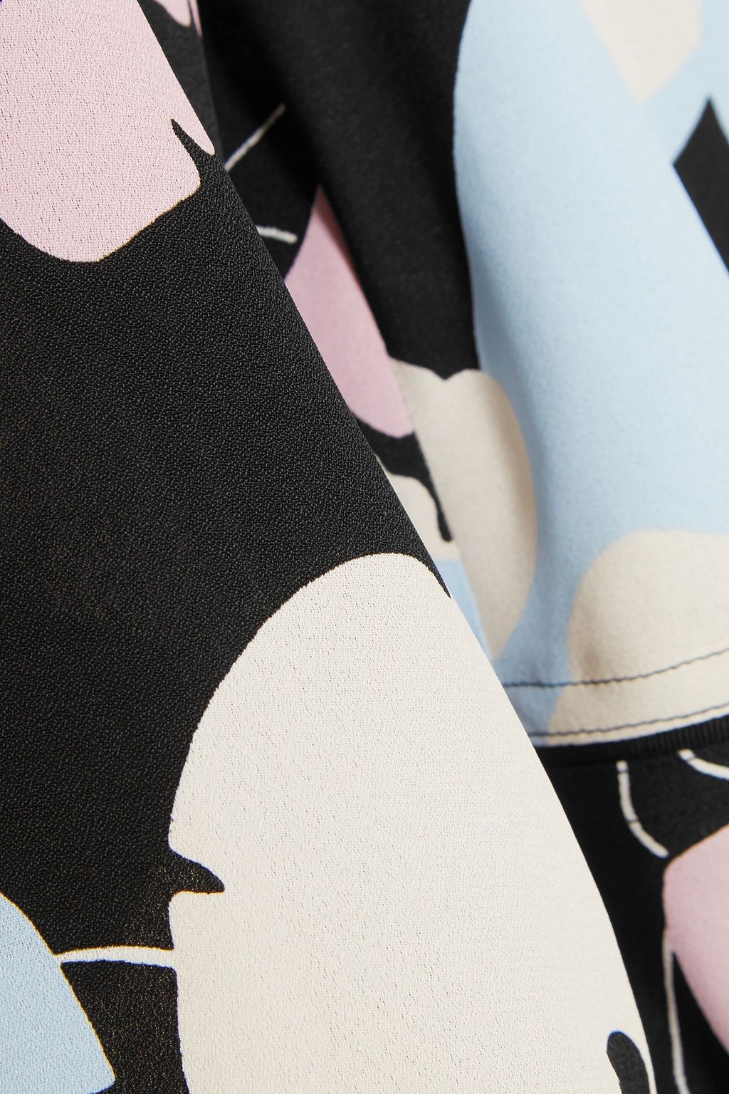 MARNI Embellished printed silk crepe dmaxi dress