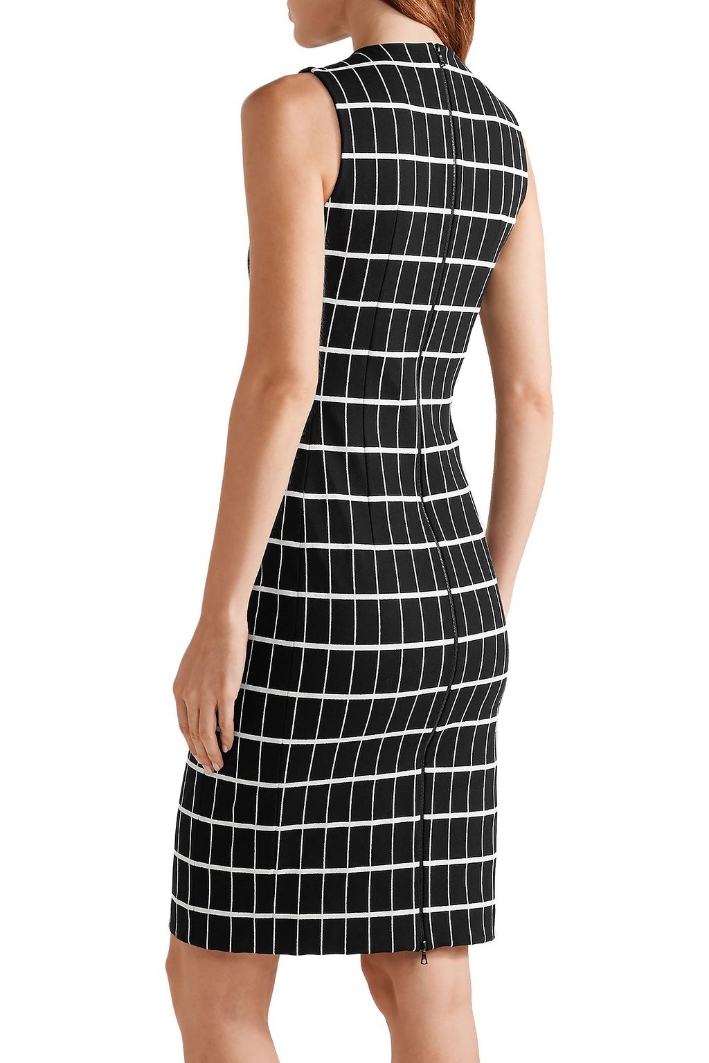 NARCISO RODRIGUEZ Checked cotton-blend jacquard dress