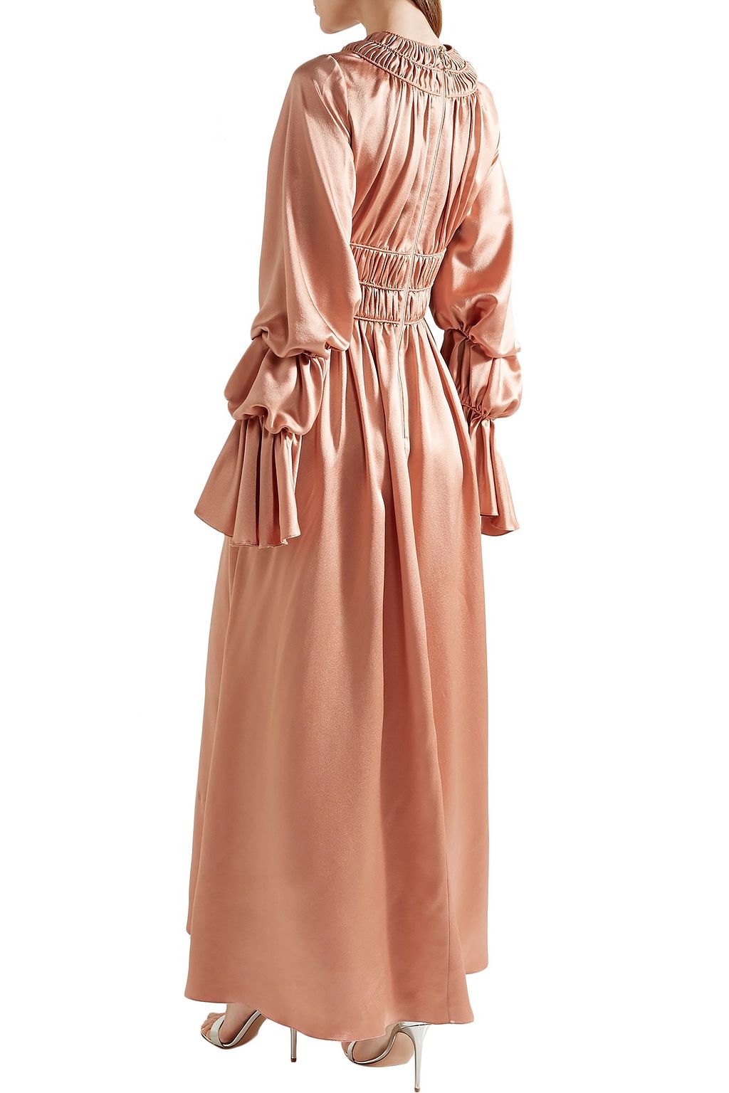 ROKSANDA Zoya ruched silk-satin maxi dress