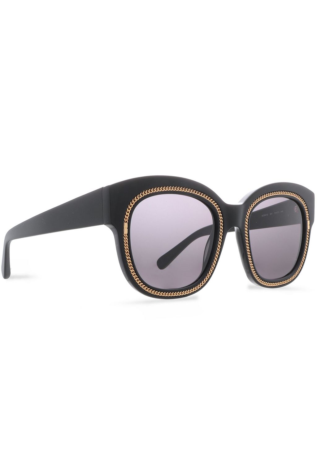STELLA MCCARTNEY Square-frame chain-trimmed acetate sunglasses