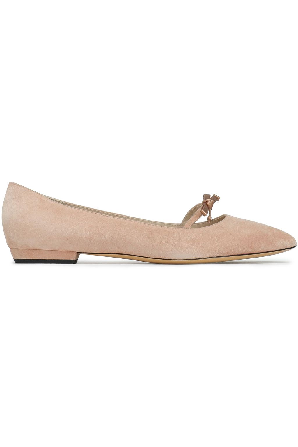 satin pointed toe flats