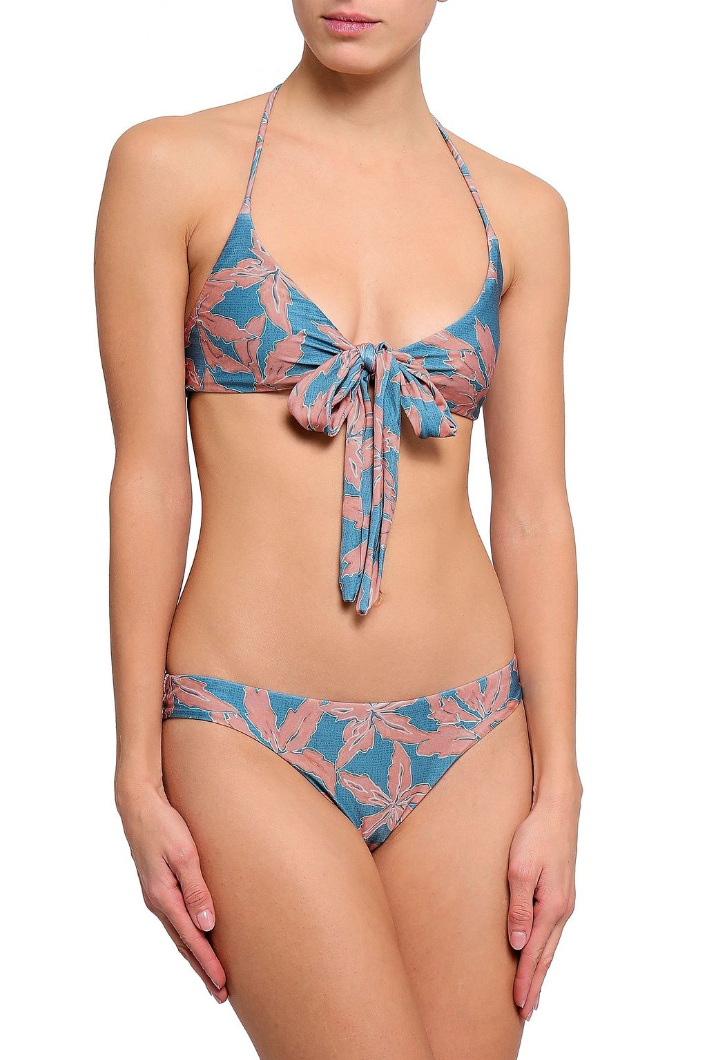 VIX PAULA HERMANNY Floral-print bikini top