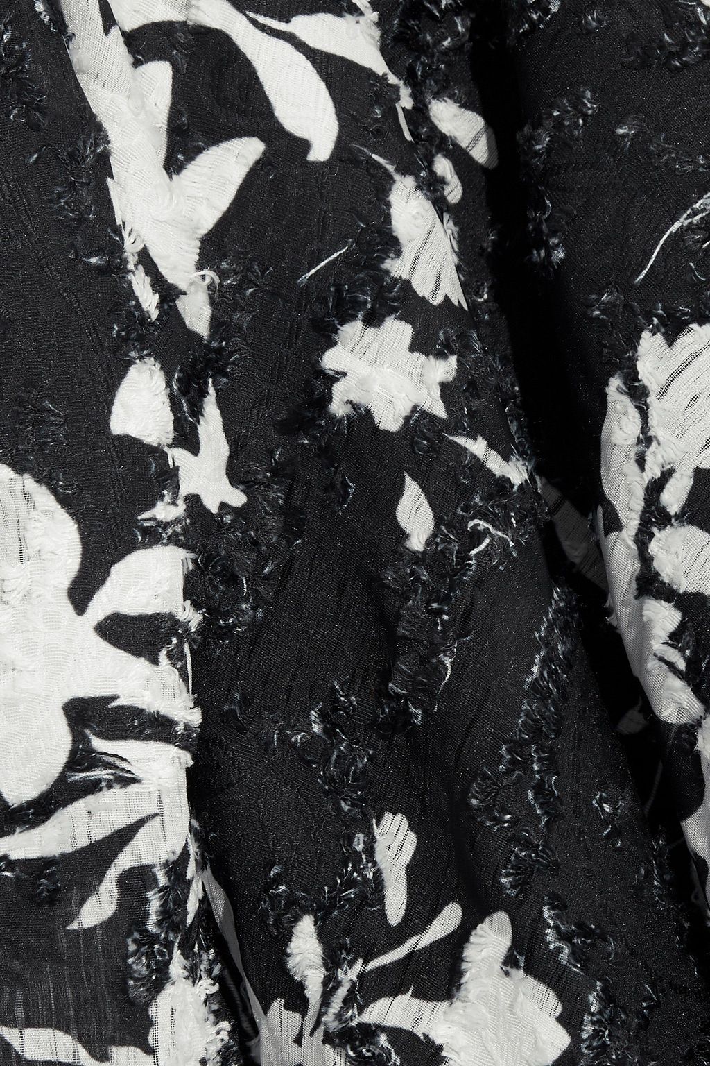 GOEN.J Floral-print fil coupé georgette midi wrap dress