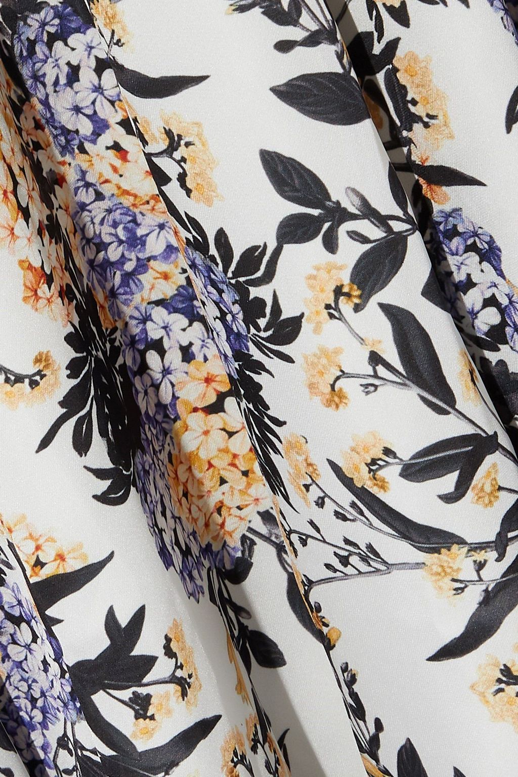 GOEN.J Floral-print washed-crepe maxi dress